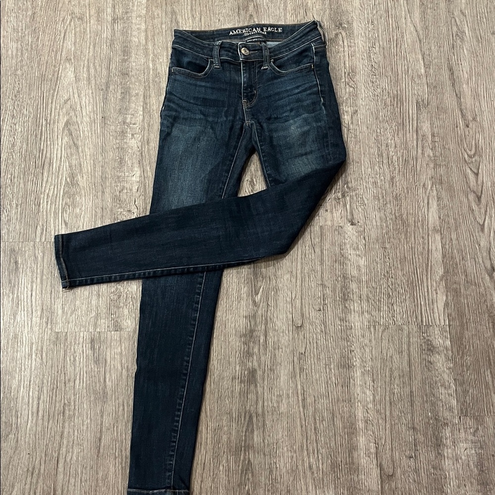 American Eagle Outfitters Dark Blue Denim Jeans